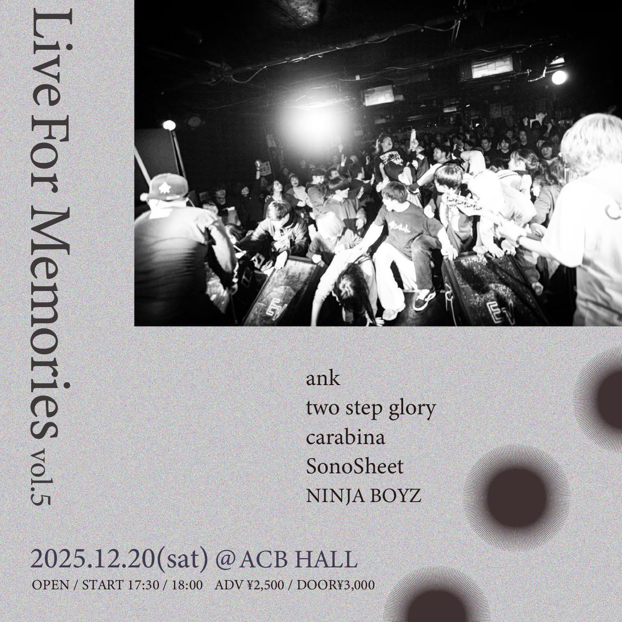 ank pre.Live For Memories vol.5